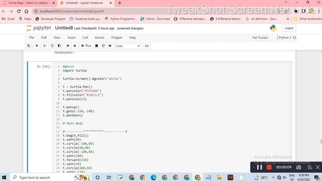 monster Drawing in Python || Python turtle library || Python for beginners смотреть онлайн