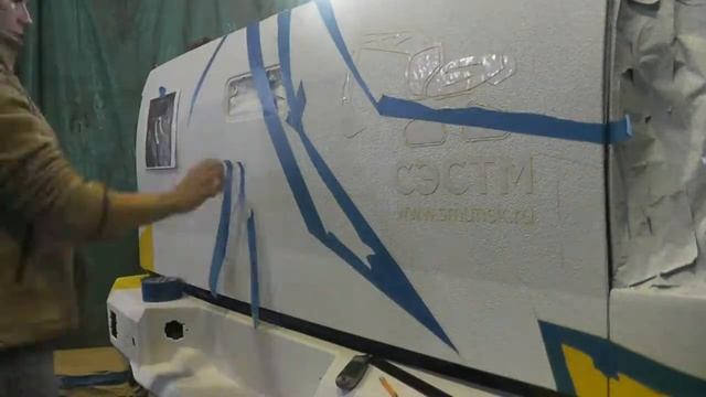 Аэрография на авто. Тойота Тундра. Процесс создания рисунка (Новосибирск) смотреть онлайн