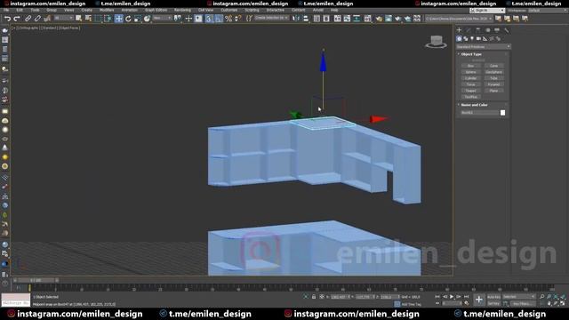 14 Привязки точность кухня размеры Edit Poly. Введение в 3d моделирование 3ds max дизайн интерьера смотреть онлайн