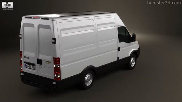 Iveco Daily Panel Van 3300 H2 2008 by 3D model store Humster3D.com смотреть онлайн