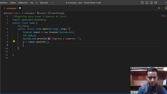 Programa para sumar dos numeros en java смотреть онлайн