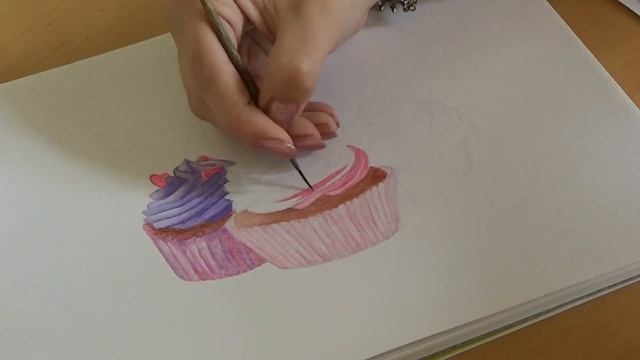 Как нарисовать капкейк? ЛЕГКО И ПРОСТО! HOW TO DRAW A CUPCAKE смотреть онлайн