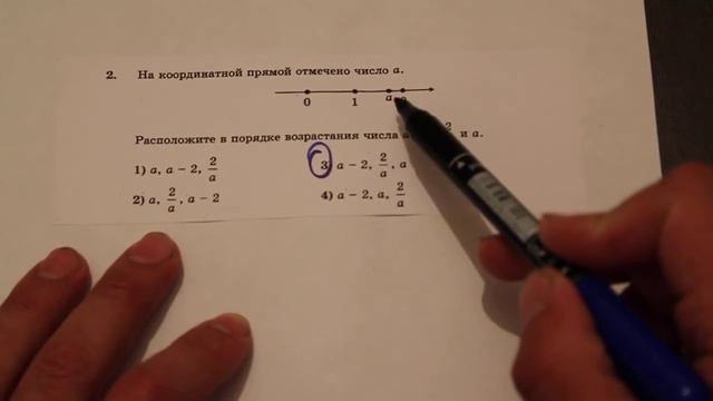 Решение задания типа 2 ГИА, Математика, 2014-2015 год смотреть онлайн