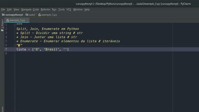 Split, Join e Enumerate em Python - Aula 13 смотреть онлайн