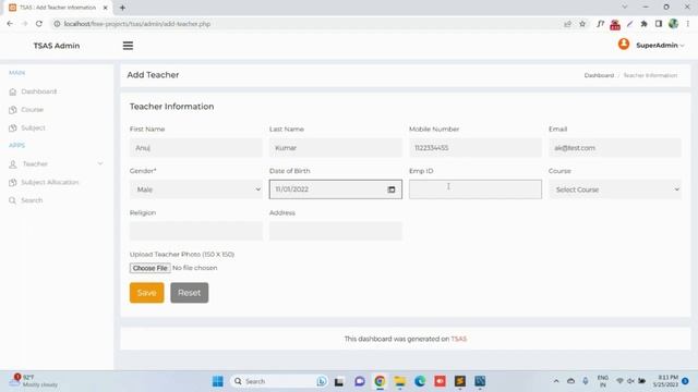 Teacher Subject Allocation System using PHP and MySQL | PHPGurukul смотреть онлайн