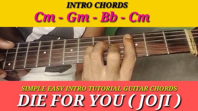 SIMPLE EASY INTRO TUTORIAL GUITAR CHORDS// DIE FOR YOU ( JOJI ) смотреть онлайн