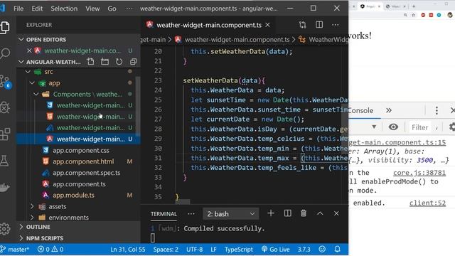 Lets Create a Weather Widget in Angular using Open Weather Map Api смотреть онлайн