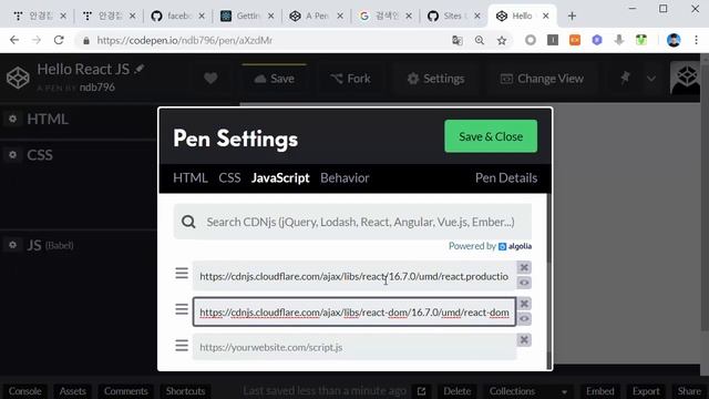 2강 - 코드펜(Codepen)을 이용한 React 개발환경 구축하기 [React JS 이론부터 실전까지] смотреть онлайн