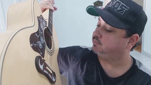 MAIS UM VIOLÃO MONSTRÃO NA ÁREA - EPIPHONE EJ 200 смотреть онлайн