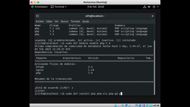Instalar PHP 7.4 en Rocky Linux 8.5 de 64 bits смотреть онлайн
