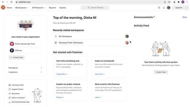 API testing using Postman with Razorpay Postman Public Workspace смотреть онлайн