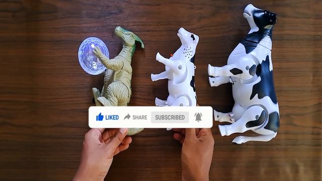 unboxing toy animals cows dinosaurs and cows Assembling a toy #cow #cows #dinosaurs #animals смотреть онлайн