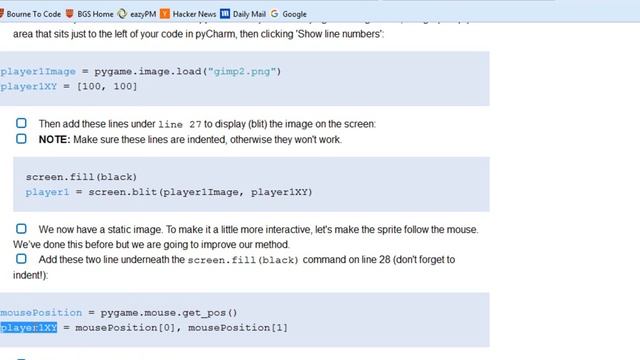 PyGame week 5 - Sprites смотреть онлайн