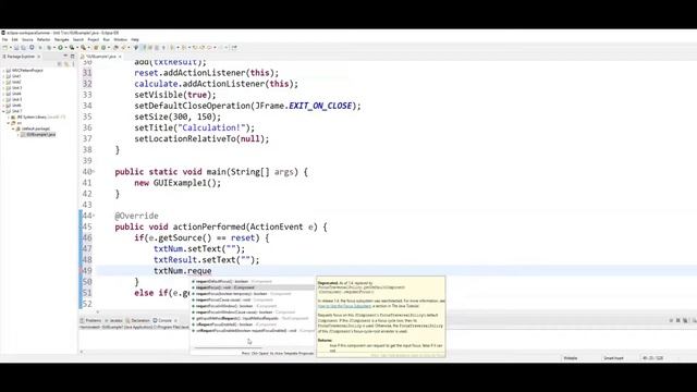 Java GUI Calculation App | Java Swing Example with Event Handling смотреть онлайн