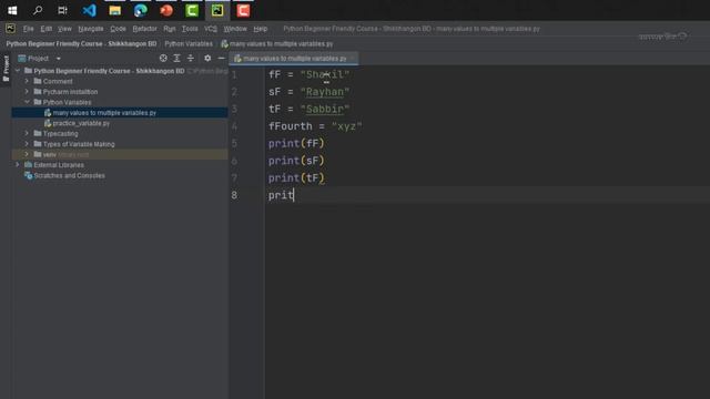Many values to Multiple variables in Python || Shikkhangon BD Python Series смотреть онлайн