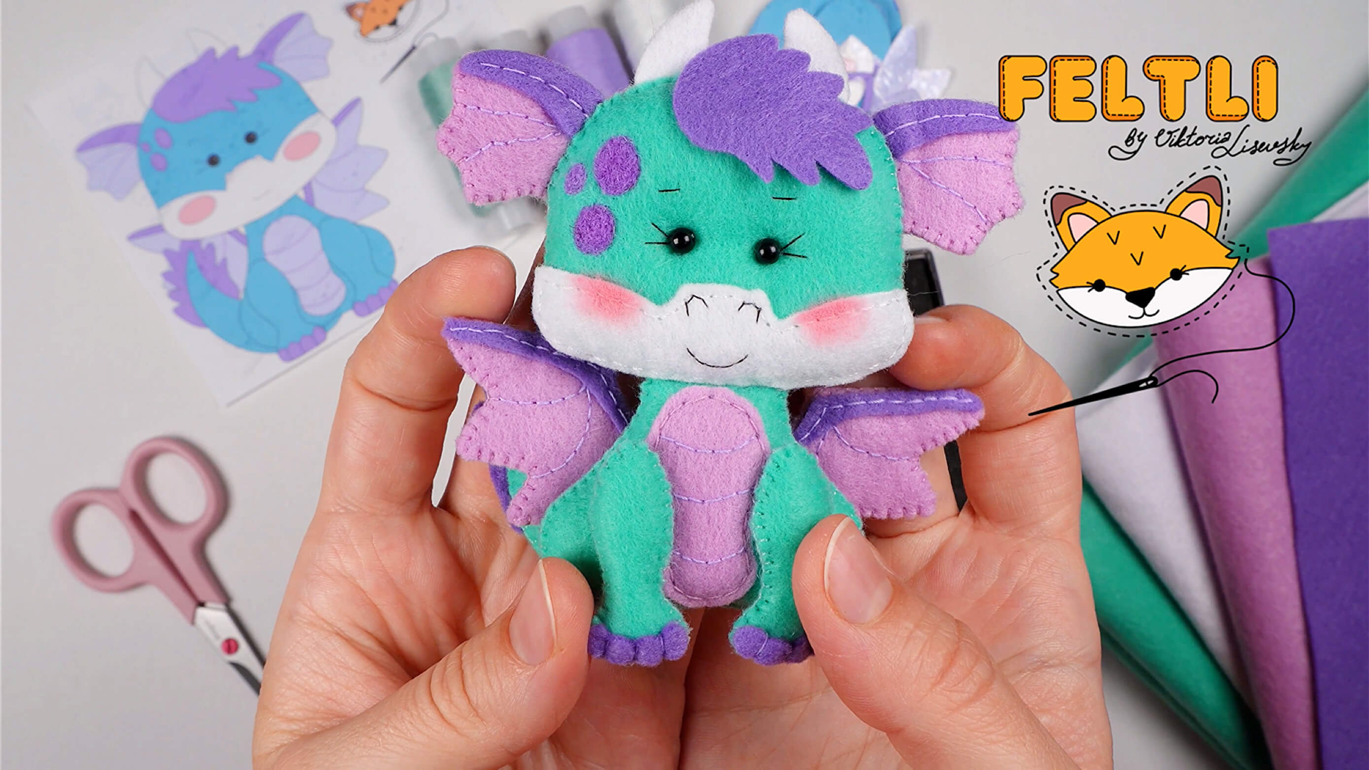 DIY ДРАКОН из фетра своими руками / Как сшить дракона своими руками легко и быстро? смотреть онлайн