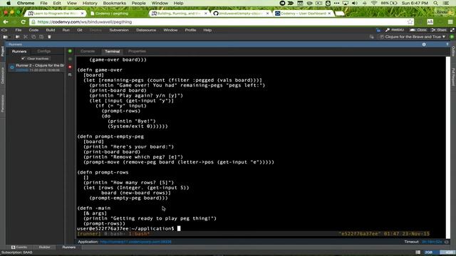 A cloud IDE with Clojure for the Brave and True - Part 1 смотреть онлайн