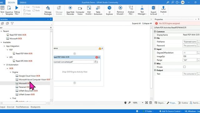 UiPath Read Scanned PDF and Extract Data |UiPath Read PDF with OCR | UiPath Extract Text Scanned PD смотреть онлайн