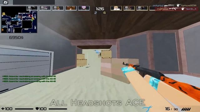 All Headshots ACE Roblox Counter Blox Reimagined смотреть онлайн