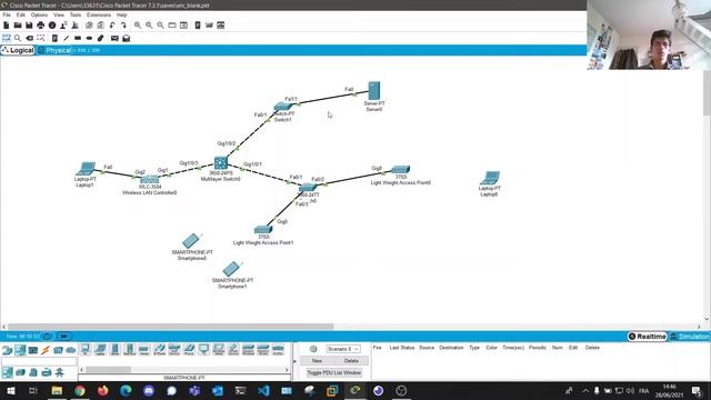 Simple Wireless LAN Controller (WLC) Configuration / Cisco Packet Tracer смотреть онлайн