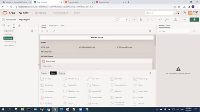 2022 07 19 Page Rendering PLSQl Region Regions смотреть онлайн