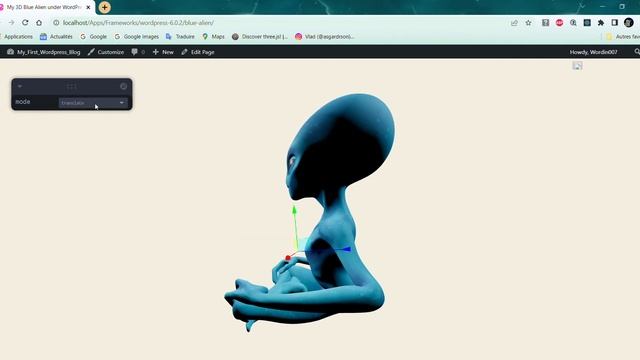 3DModel by React-Three under WordPress смотреть онлайн