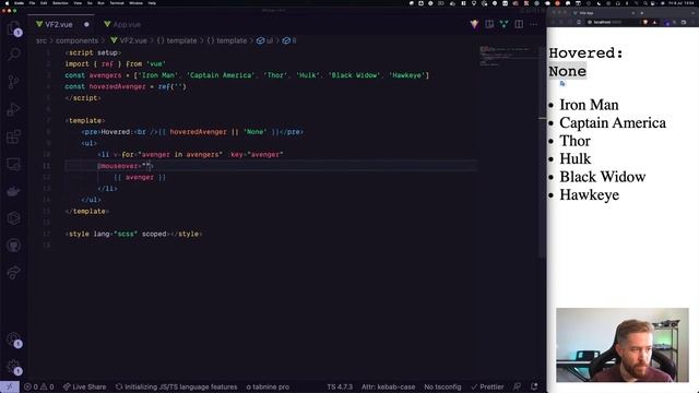 Updating State on Hover by Marc Backes: Vue.js Forge Mighty Bites смотреть онлайн