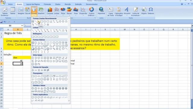 Curso de Matemática Regra de Três Simples com Excel Questão Enem Proporcionalidade Vestibular Aula смотреть онлайн
