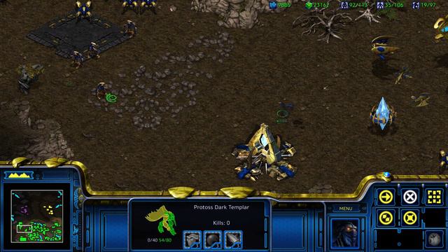 StarCraft - 2 Zealots VS 1 Dark Templar смотреть онлайн