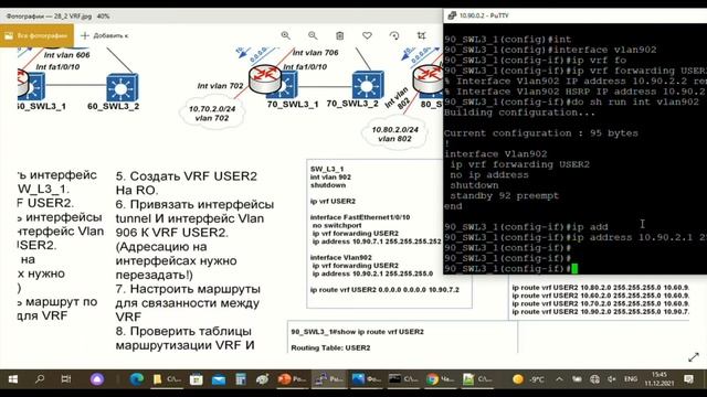 Тема 28. Принципы и настройка VRF Lite.