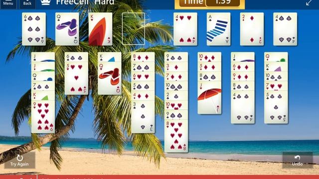 Tropical Breeze\Mixed IV\FreeCell: Hard - Solve the deck in 2:30 or less смотреть онлайн