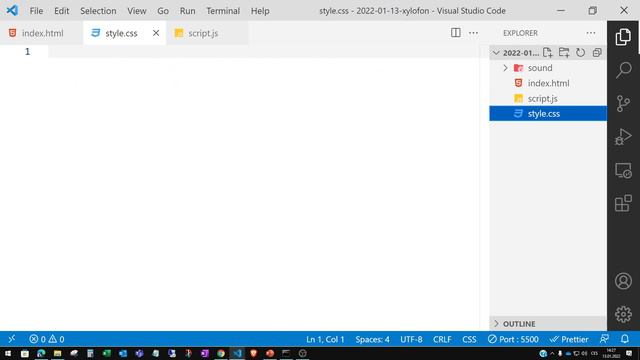 Xylophone JavaScript HTML смотреть онлайн