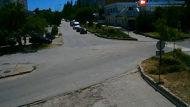 Перекрёсток в Щёлкино, 08.06.2015 - time-lapse с камеры 2 смотреть онлайн
