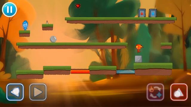 Red Boy & Ice Girl Level 1 Android Walkthrough Gameplay HD смотреть онлайн