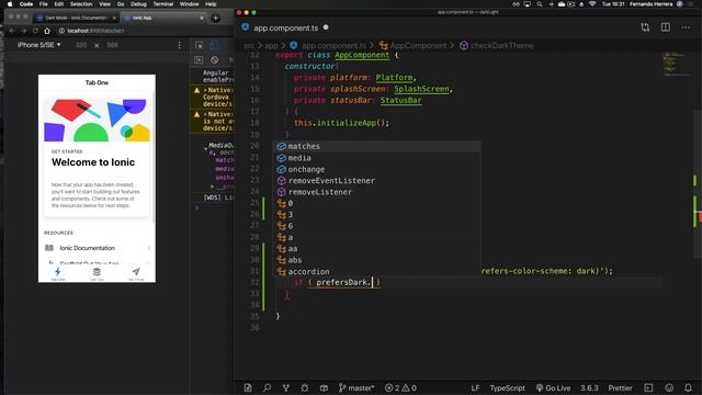 ionic - Dark Mode смотреть онлайн