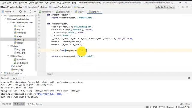 Django project on Machine learning| House Price Prediction System| Part 6| Linking ML code to Djang смотреть онлайн