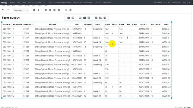 Clinical SAS: ADaM - ABLFL, BASE, CHG, PCHG variable derivation смотреть онлайн