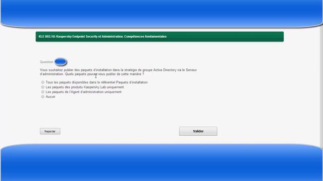 some exam questions for certificat kaspersky endpoint security KLE 002.10 смотреть онлайн