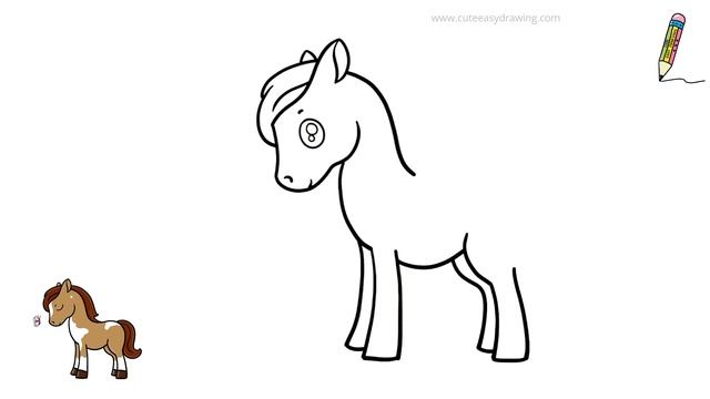 How to Draw a Horse Easy смотреть онлайн