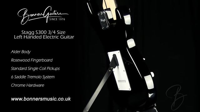 Stagg S300 3'4 Size Left Handed Electric Guitar | Bonners Guitar Store смотреть онлайн