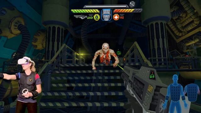 FEEL Zombies with bHaptics in Shock Troops! + GIVEAWAY смотреть онлайн