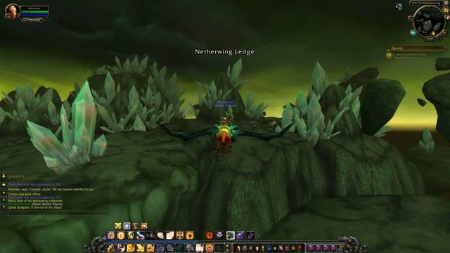 Quest 1067: In Service of the Illidari (WoW, human, paladin) смотреть онлайн