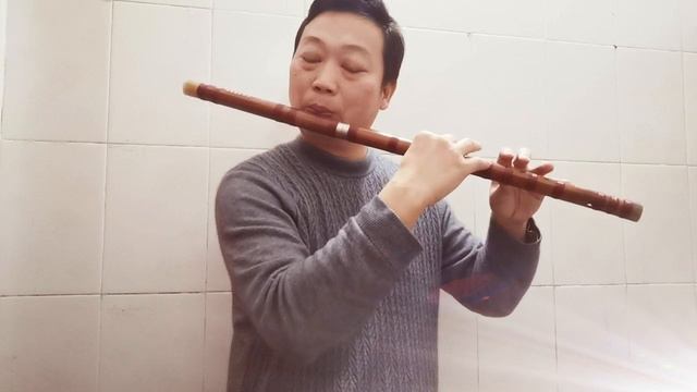 《渴望KeWang》Bass B flat dizi flute practice (notation shared in Facebook group) @Dan Tang смотреть онлайн