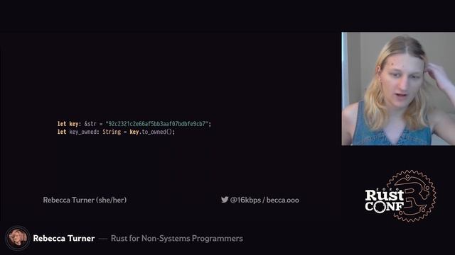 RustConf 2020 - Rust for Non-Systems Programmers by Rebecca Turner смотреть онлайн
