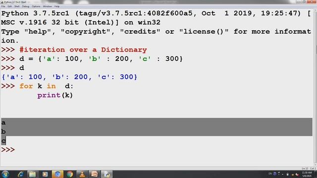 #22 #olevel #ALevel #python iteration over a dictionary in #python with #example in #hindi #2021 смотреть онлайн