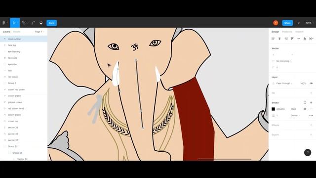 GANESH vector art / figma / part 2 смотреть онлайн