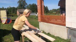 Декоративные рейки для террасы #своими руками