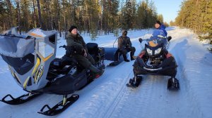 Таежная речка. Ловим хариуса. Активный Отдых. SkiDoo Skandic550/STELSVIKING600. Первый хариус Олега.