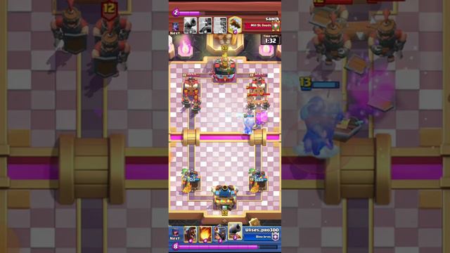 Making a royal recruit & goblin giant player rage quit- clash royale смотреть онлайн