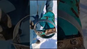 Доработка ледобура (бурение старой лунки)